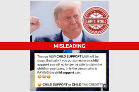 trump child support law